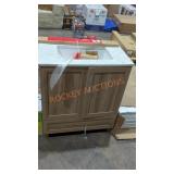 White marble  top vanity 30in width by 35in Height