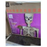 12 ft giant sized Skelly with life eyes