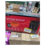 Cyber power battery backup with surge protection