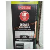 48" Glass Shower Panels