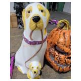 2.5ft LED Golden Retriever Ghosts