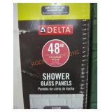 48" Glass Shower Panels