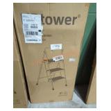 Hb tower 3 step ladder black