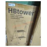 Hb tower 2 step ladder white