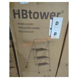 Hb tower 3 step ladder black