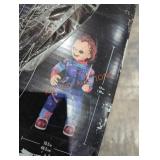 3.5 ft animated led scarred Chucky doll