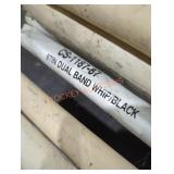 87" dual band whip black antenna