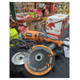 Ridgid 7" twist handle angle grinder