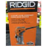 Ridgid 1-1/2HP 1/4" Compact Fixed Base Router