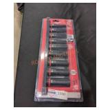 Milwaukee 9pc Impact Socket Set