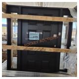 Black prehung door
