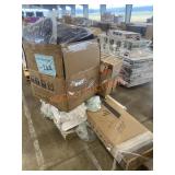 Bathroom Vanity, Tile, Cushions, Bifold Door