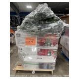 Artificial Christmas trees pre-lit