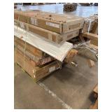 Desk, Shelf , Cabinet, LED Mirror, Bi-Fold Door