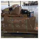 Sand, halloween decorations, bathtub