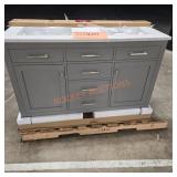 Dark Grey double vanity