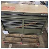 Olive green husky workbench
