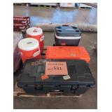 Igloo Coolers and Plano Gear Boxes
