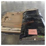 Prehung door with glass pieces