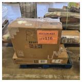 Dining chairs, rug, barn door, speaker system