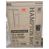 12"x34.5"x24" Unfinished Base Cabinet