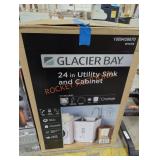 Glacier Bay 24" utility sink and cabinet