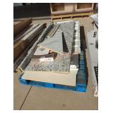 Skid Shower Wall Set, 32" Interior Door, Laminate