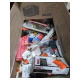 Box Lot Of Assorted Home Improvement Items