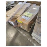 Bottled Water Dispenser, Slat Wood Acoustic Panels