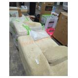 3 PC cream sofa
