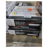 (2) Single Handle Spring Neck Kitchen Faucet