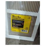 40" x 6" baseboard air return