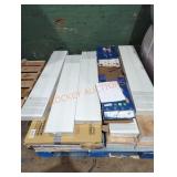 Skid lot of miscellaneous flooring boxes