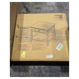 Black Timber End Table