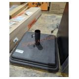 Black patio umbrella holder