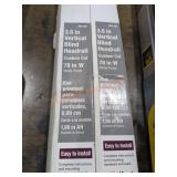 78" White 3.5" Vertical Blind Headrails