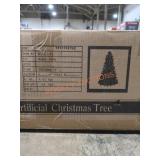4.5ft Slim Pre-lit Artificial Christmas Tree