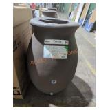 Castilla decorative rain barrel with planter