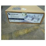 Glacier Bay 33" Top Mount Double Bowl Kitchen Sink