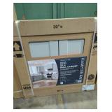 Hampton Bay 30" wall cabinet dove gray