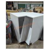 White corner cabinet