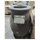 Castilla decorative rain barrel with planter