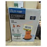 Everbilt utility pump 1/4 HP