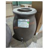 Castilla decorative rain barrel with planter