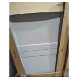 26" x 24" dove gray wall cabinet