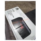 Elite black galvanized steel post mount mailbox