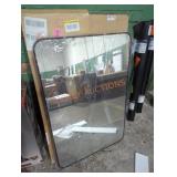 Black frame mirror