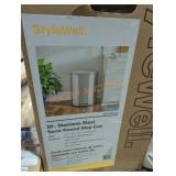 Stylewell 50l stainless steel semi round step can