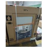 Hampton Bay 24" wall cabinet gray