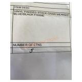 Vinyl Padded Stack Chairs 5xBIDLocated in